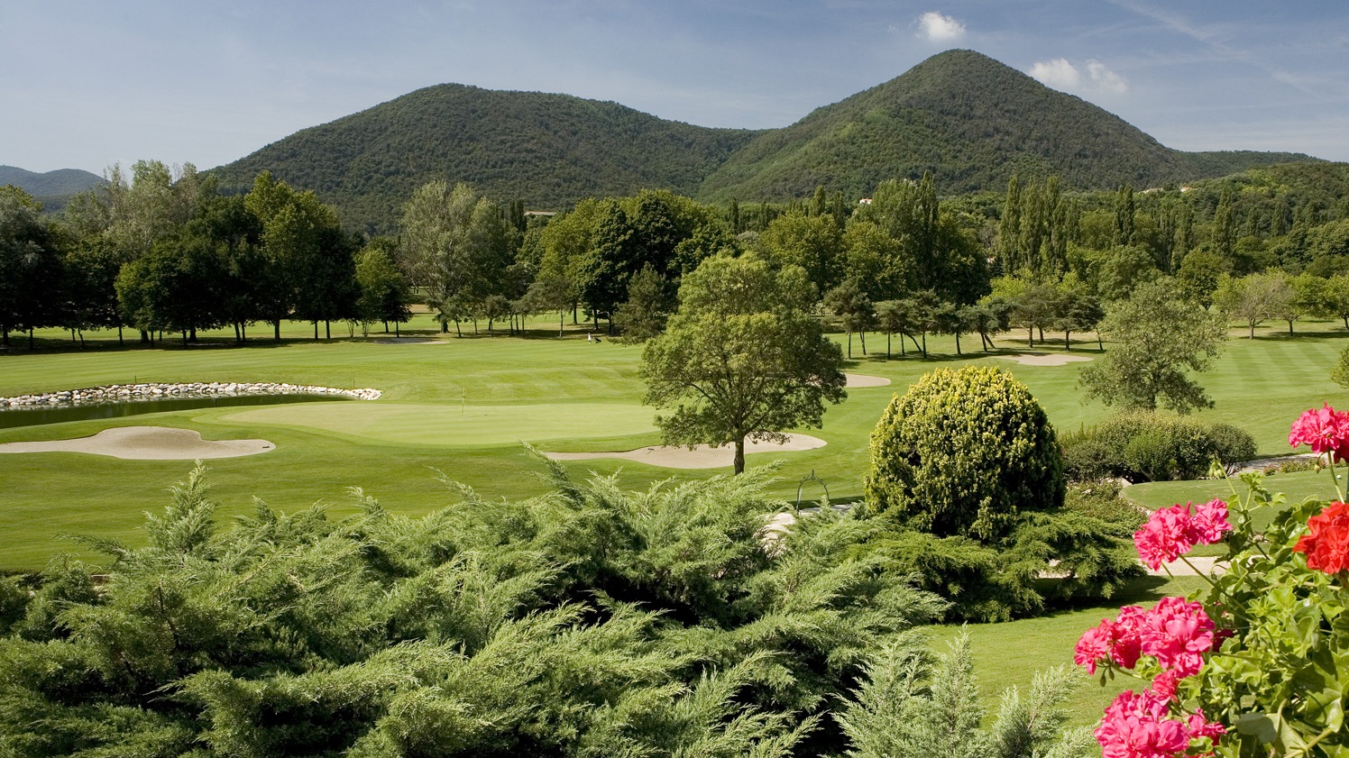 Green della buca 9 del golf club Padova